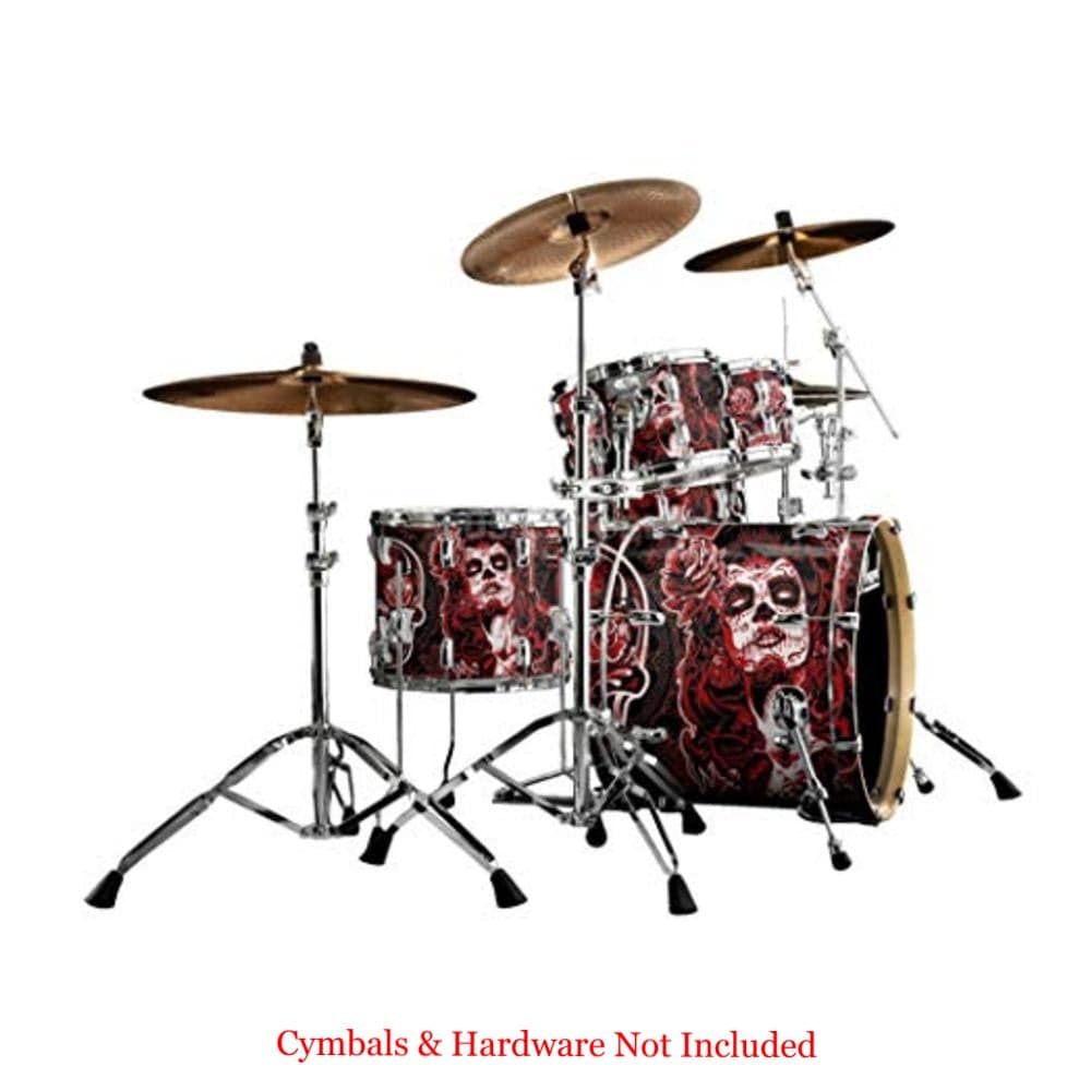 pearl acoustic drum kits pearl exa725sp/c 5 pcs export artisan ii exa shell pack catrina's cry drum set