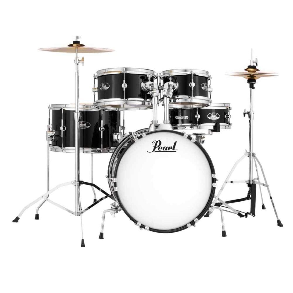 pearl acoustic drum kits pearl rsj465c/c(31) 5 pcs drum set roadshow junior - jet black