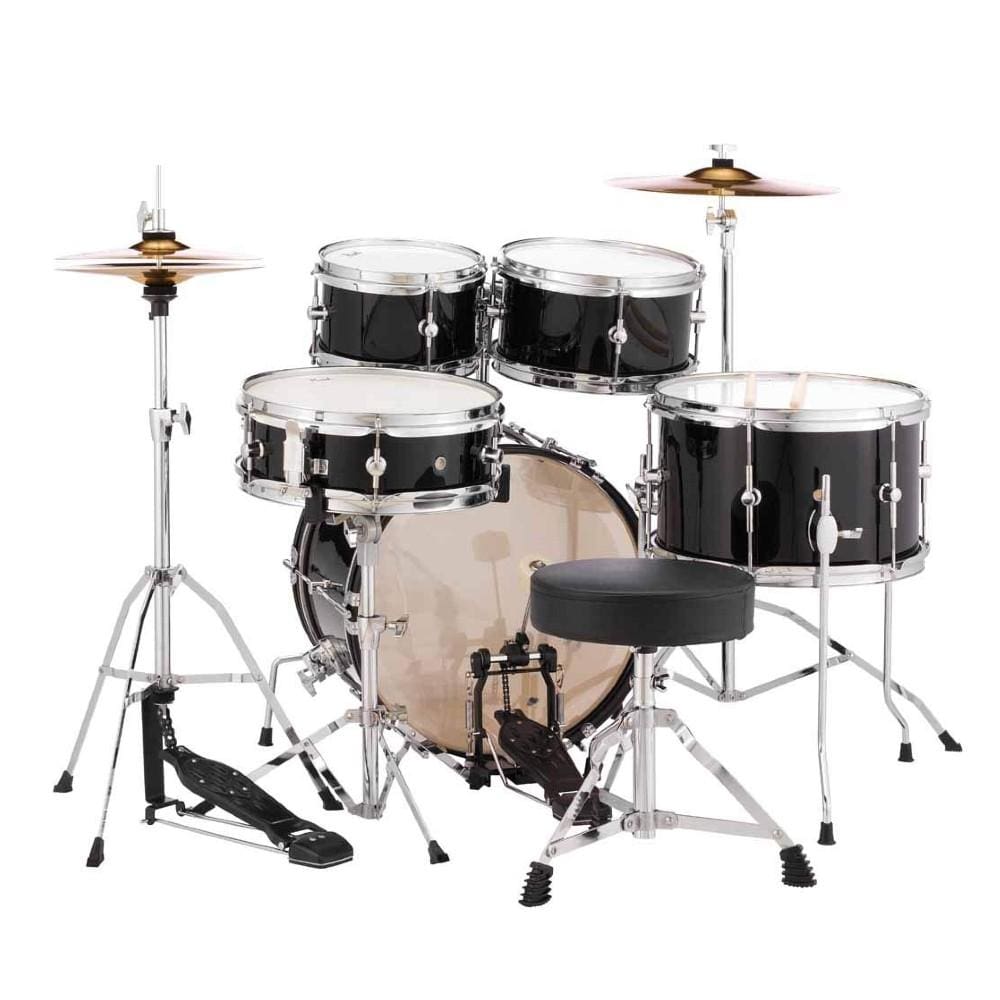 pearl acoustic drum kits pearl rsj465c/c(31) 5 pcs drum set roadshow junior - jet black