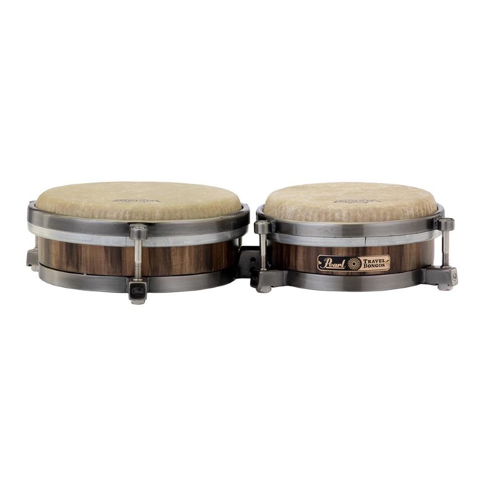 pearl bongos pearl ptb785 7 & 8.5 inch travel bongos- caramel brown