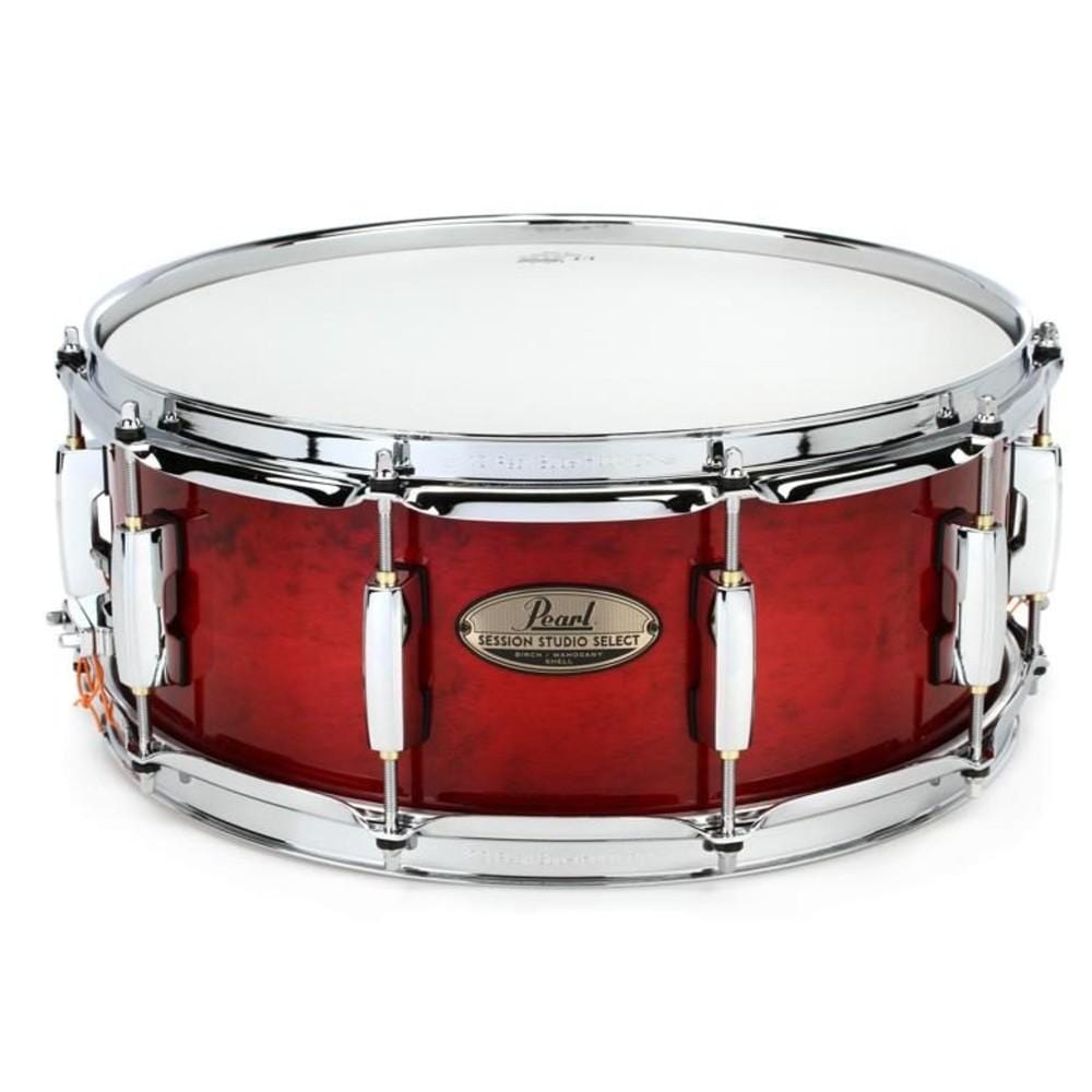 pearl snare drums antique crimson burst pearl sts1455sc 14x5.5 inch session studio select snare drum