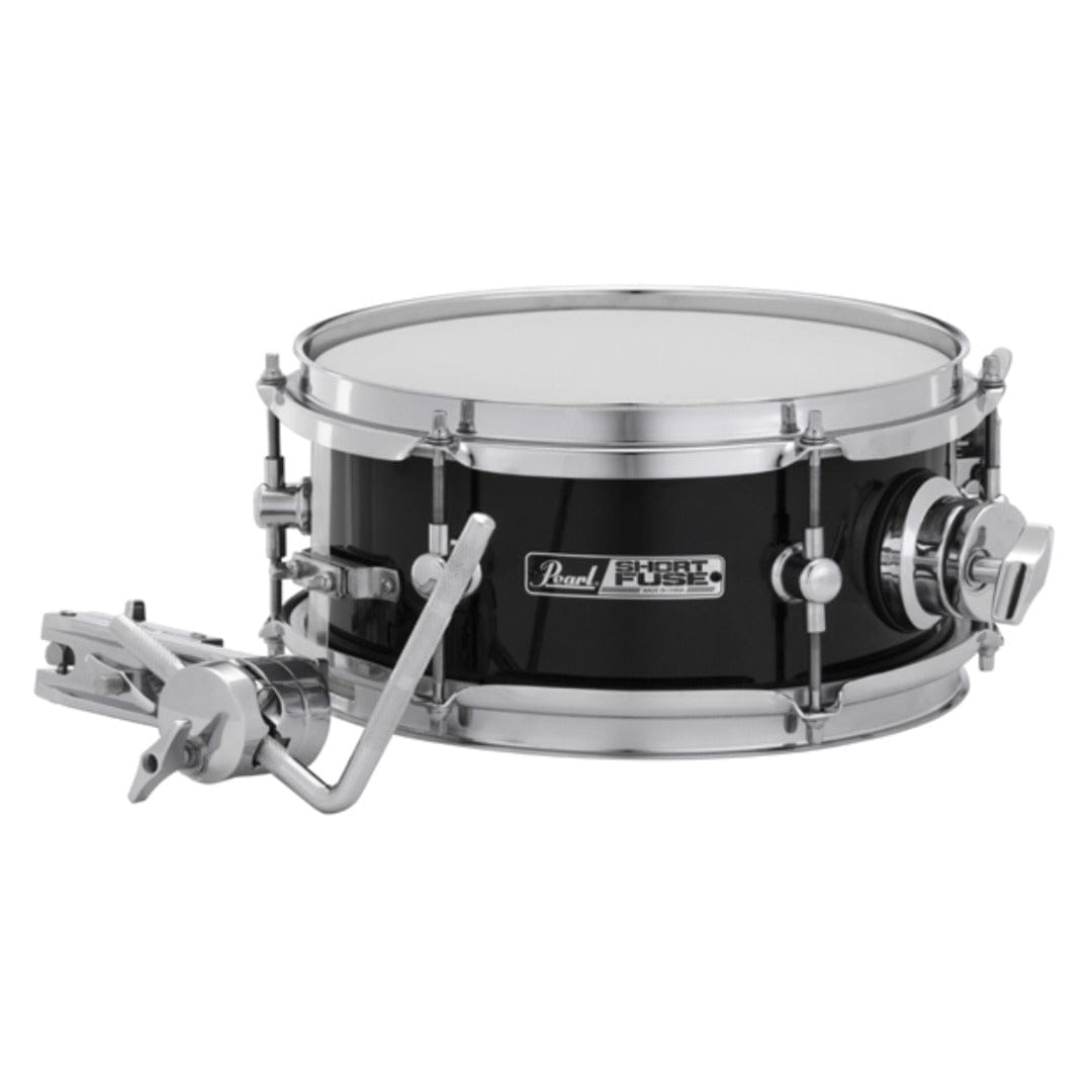 pearl snare drums jet black pearl sfs10/c short fuse 10"x4.5" snare drum - jet black