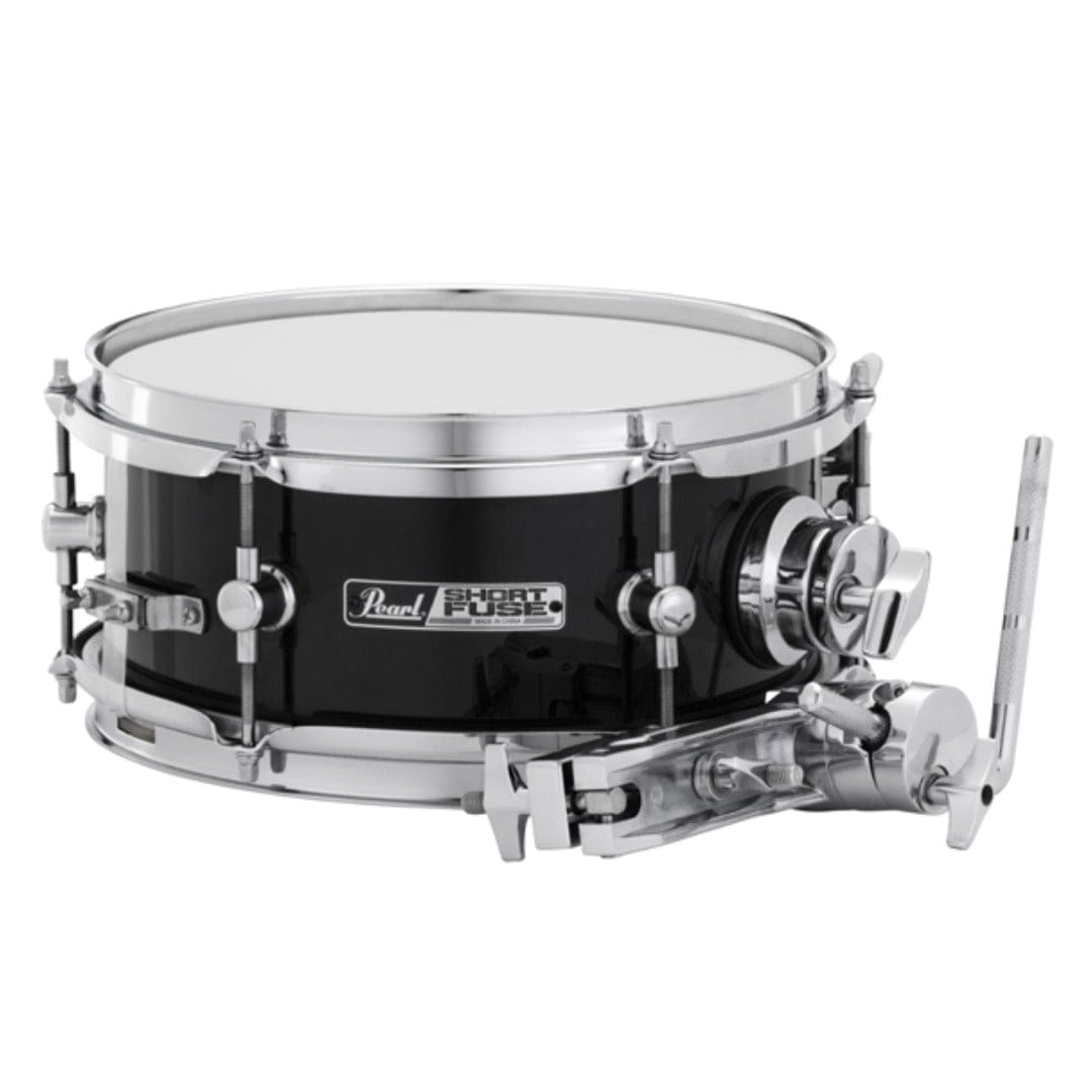 pearl snare drums jet black pearl sfs10/c (31) short fuse 10"x4.5" snare drum - jet black