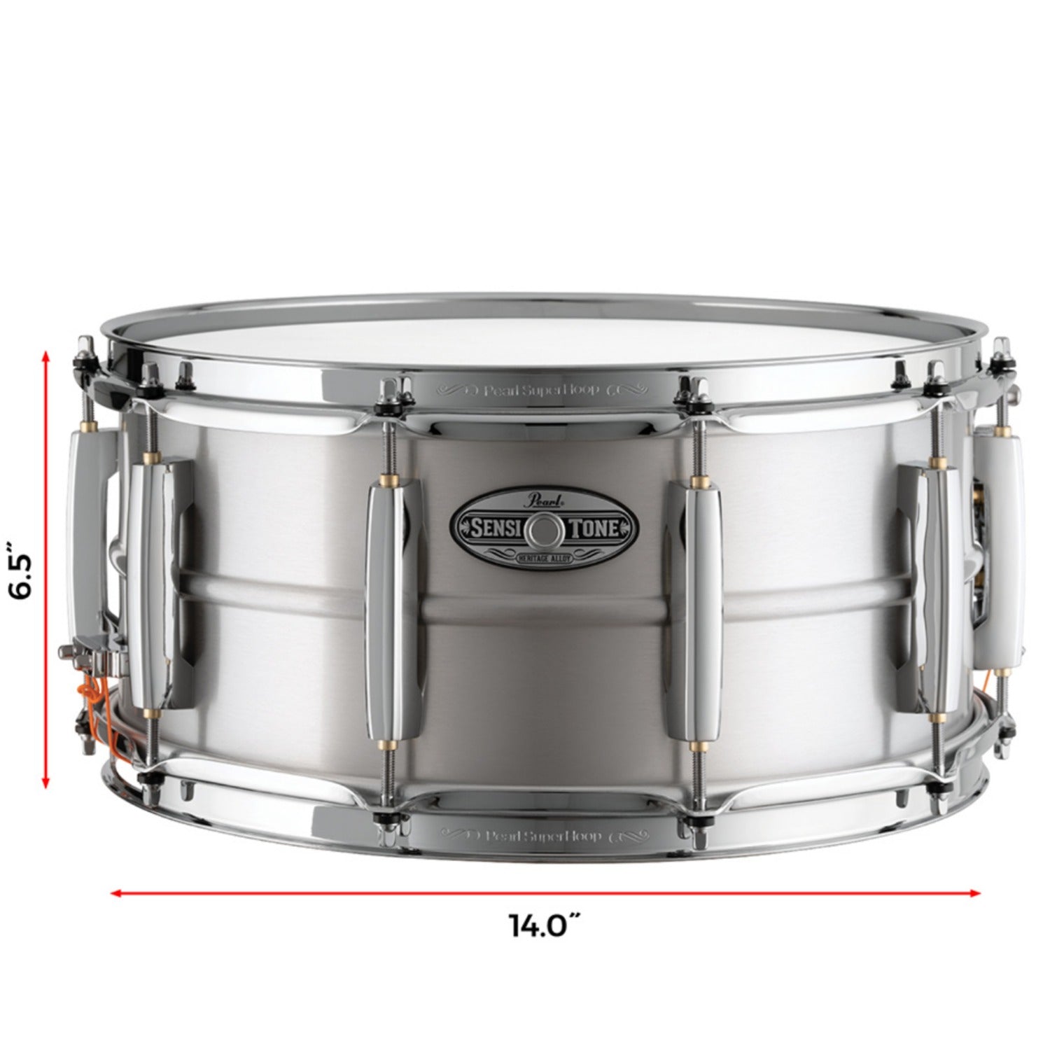 Pearl Snare Drums Pearl Sensitone Heritage Alloy Aluminum Snare Drum