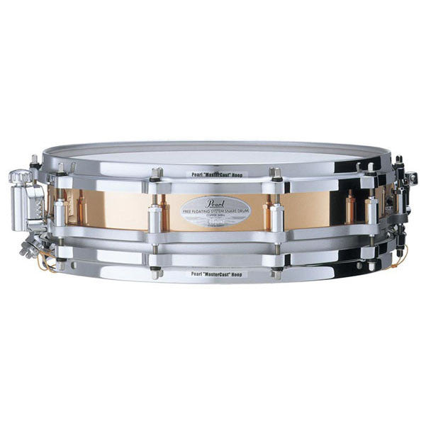 pearl snares pearl free floating copper shell snare 14inchx 3.5inch
