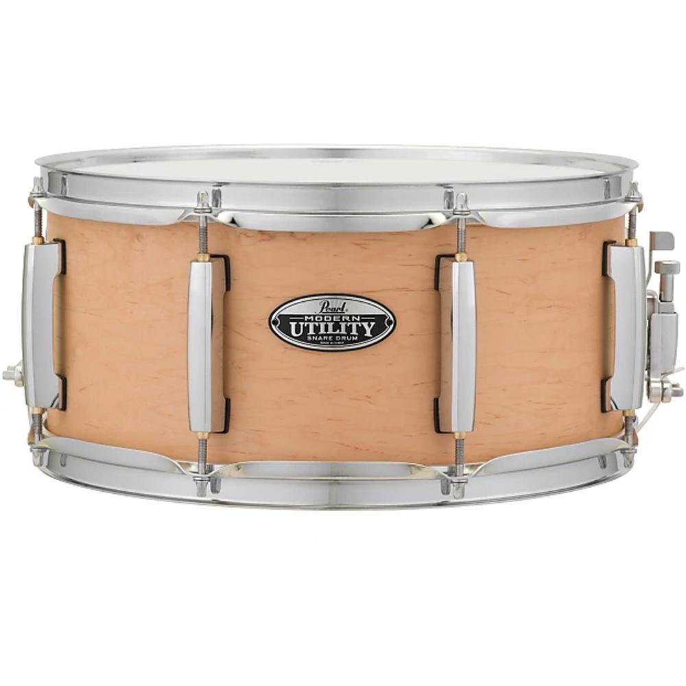 pearl snares pearl mus1465m 14inchx6.5inch-inch modern utility wooden snare - matte natural
