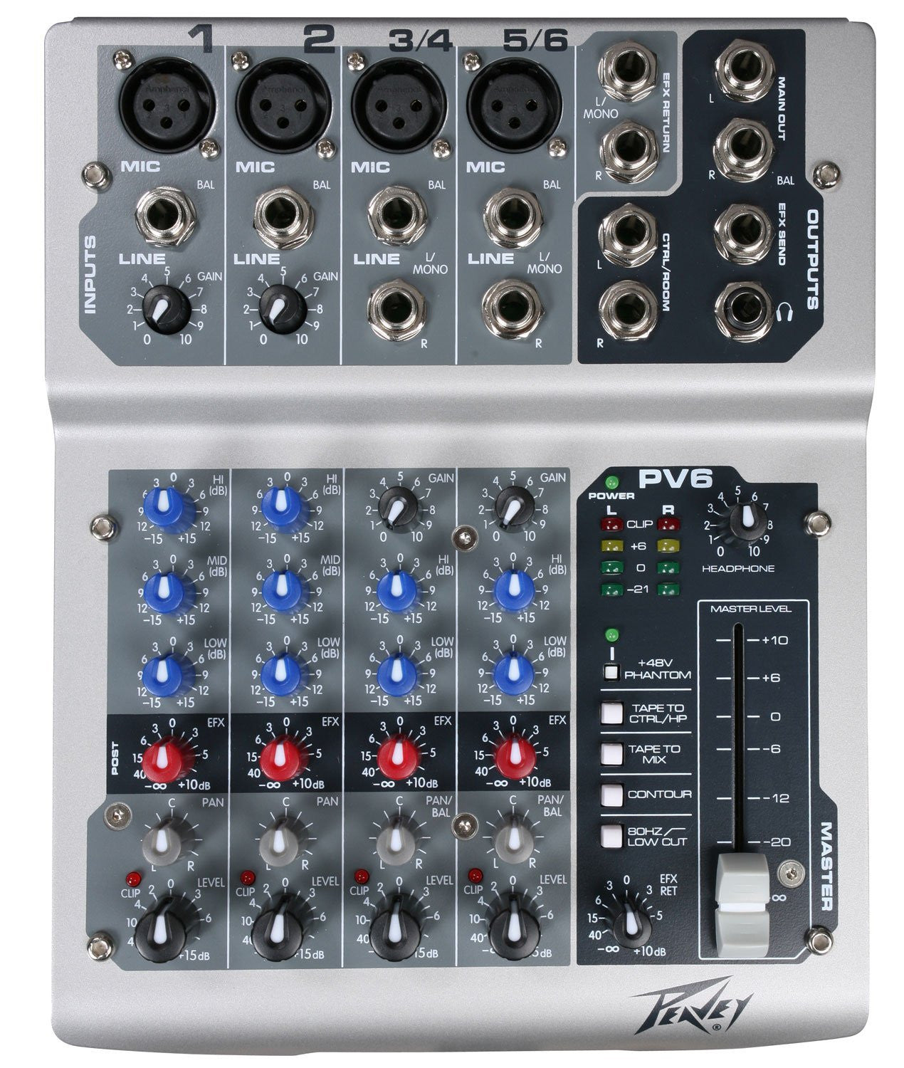 peavey analog mixers peavey pv6 mixing console