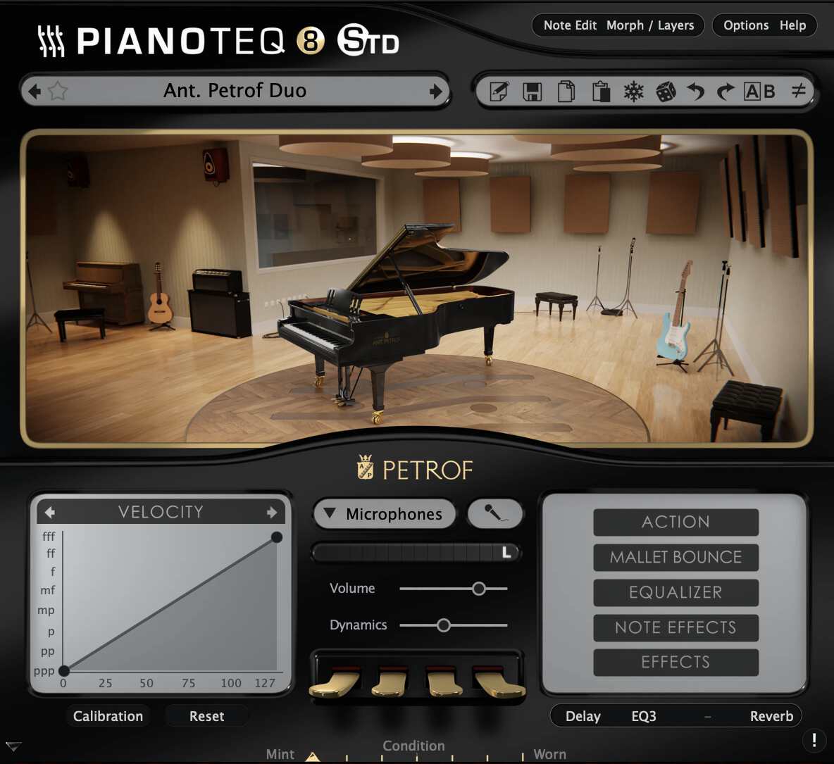 PIANOTEQ Virtual Instruments Petrof Grand Piano Collection Piano Model – Professional Audio Software & Plugin