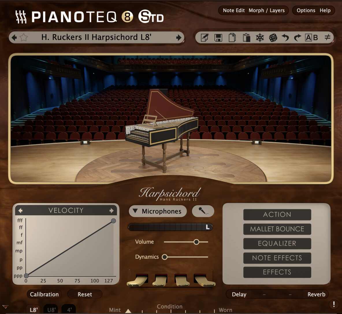 PIANOTEQ Virtual Instruments Pianoteq Harpsichord: Historical Instrument