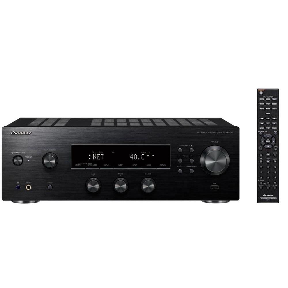 pioneer av receivers pioneer sx-n30ae-b network stereo receiver with bluetooth- black