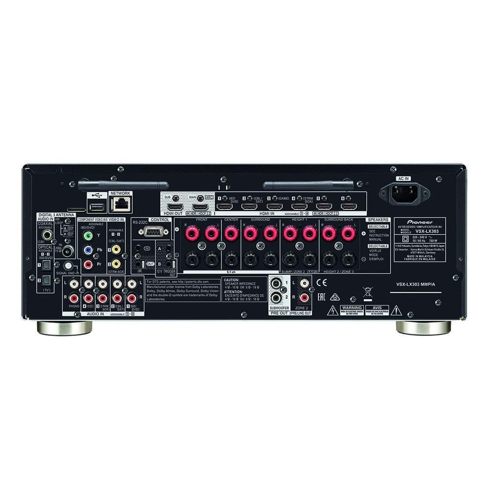 pioneer av receivers pioneer vsx-lx303 9.2 channel network av receiver