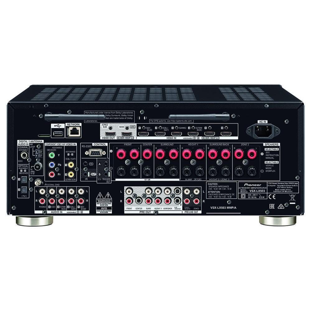pioneer av receivers pioneer vsx-lx503 9.2 channel network av receiver