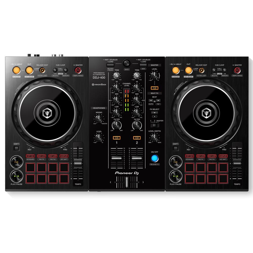 pioneer dj controller interfaces pioneer ddj-400 2-channel dj controller interfaces for rekordbox dj