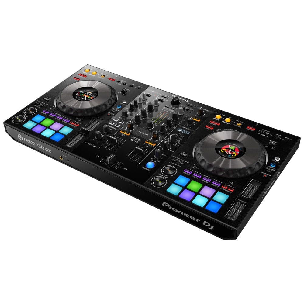 pioneer dj controller interfaces pioneer ddj-800 2 channel performance dj controller for rekordbox