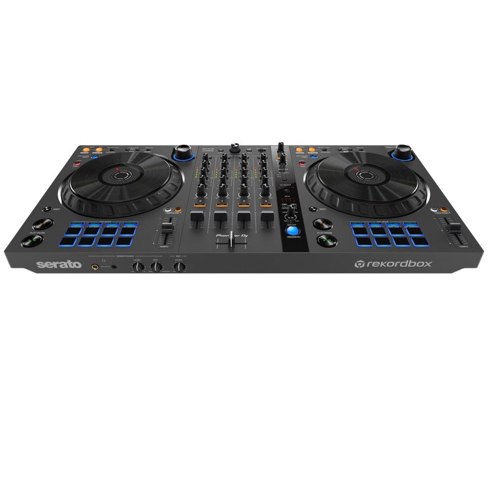 pioneer dj controller interfaces pioneer ddj-flx6-gt 4 channel dj controller for multiple dj applications - graphite