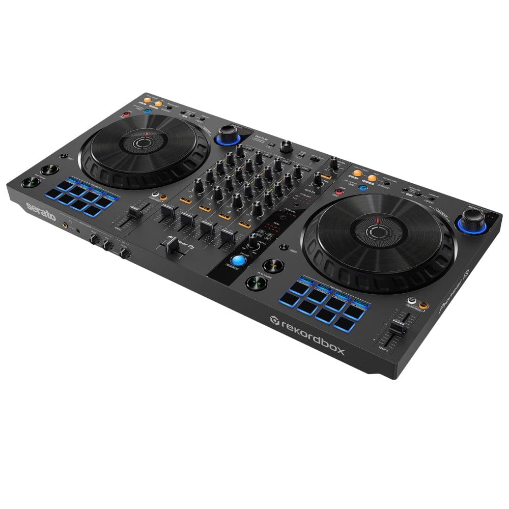pioneer dj controller interfaces pioneer ddj-flx6-gt 4 channel dj controller for multiple dj applications - graphite