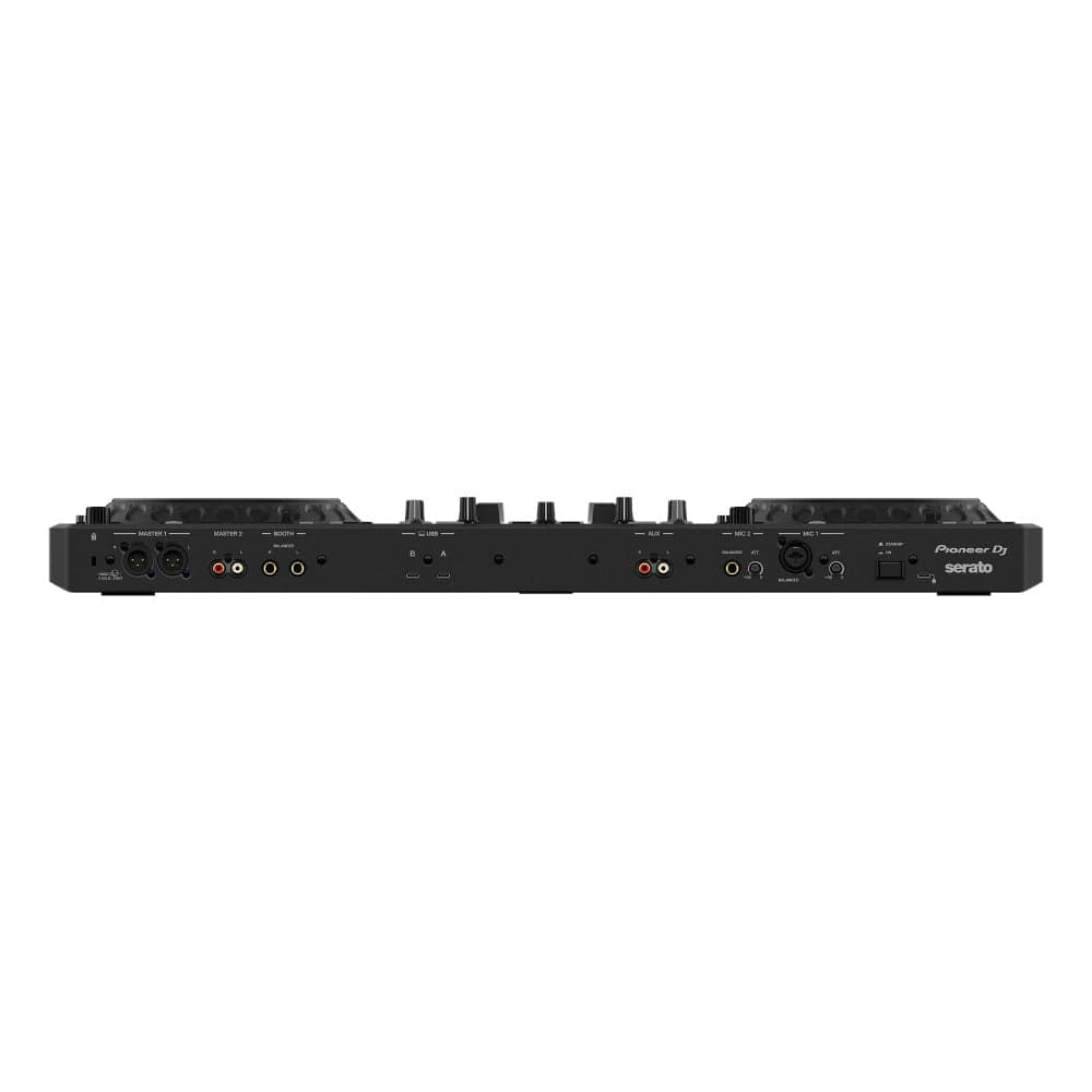 pioneer dj controller interfaces pioneer ddj-rev5 scratch style 2-channel performance dj controller