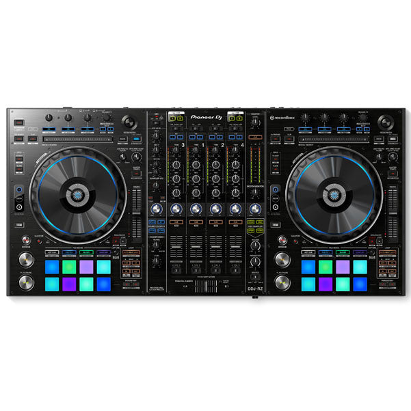 pioneer dj controller interfaces pioneer ddj-rz 4-channel rekordbox dj controller with integrated mixer