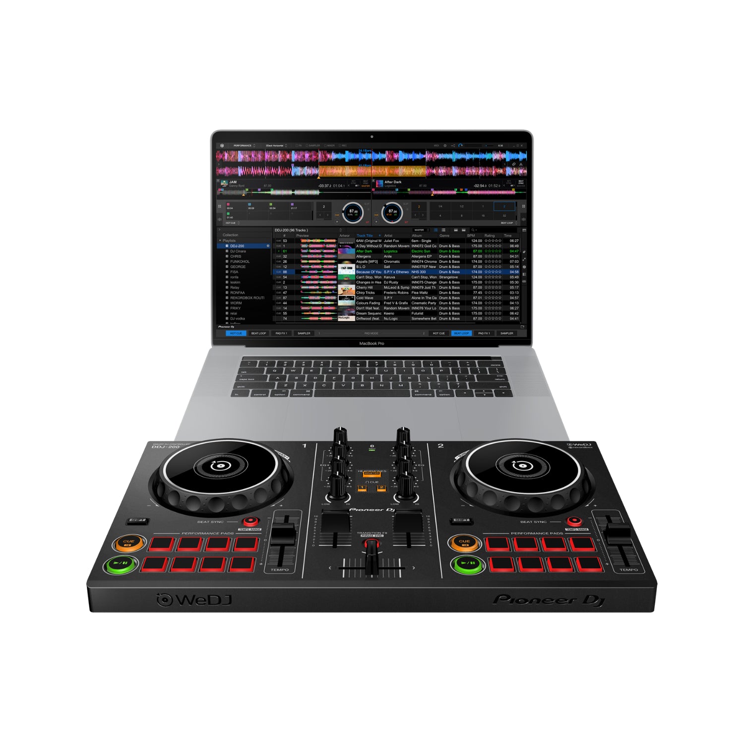 Pioneer DJ Controller Interfaces Pioneer DDJ200 DJing Smart DJ Controller