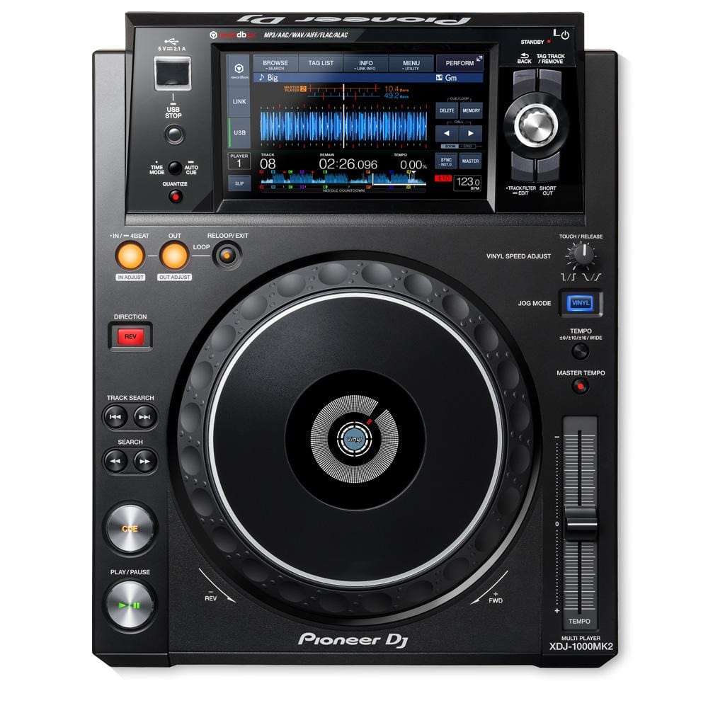 pioneer dj controller interfaces pioneer xdj-1000 mk2 high performance multi-player dj controller interface