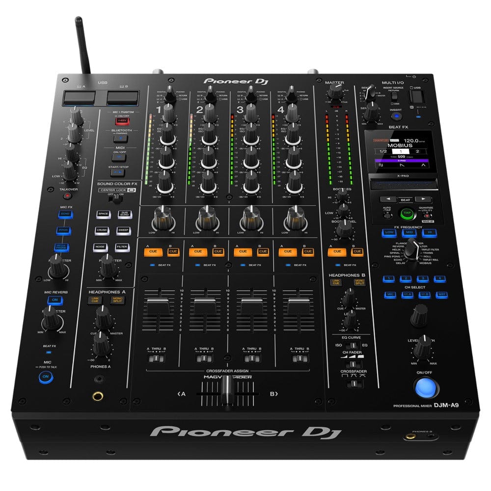 pioneer dj mixers pioneer djm-a9 4 channel professional dj mixer