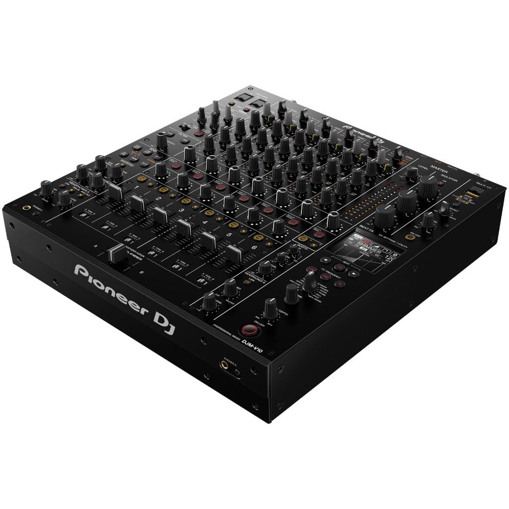 pioneer dj mixers pioneer djmv10 creative style 6-channel professional dj mixer