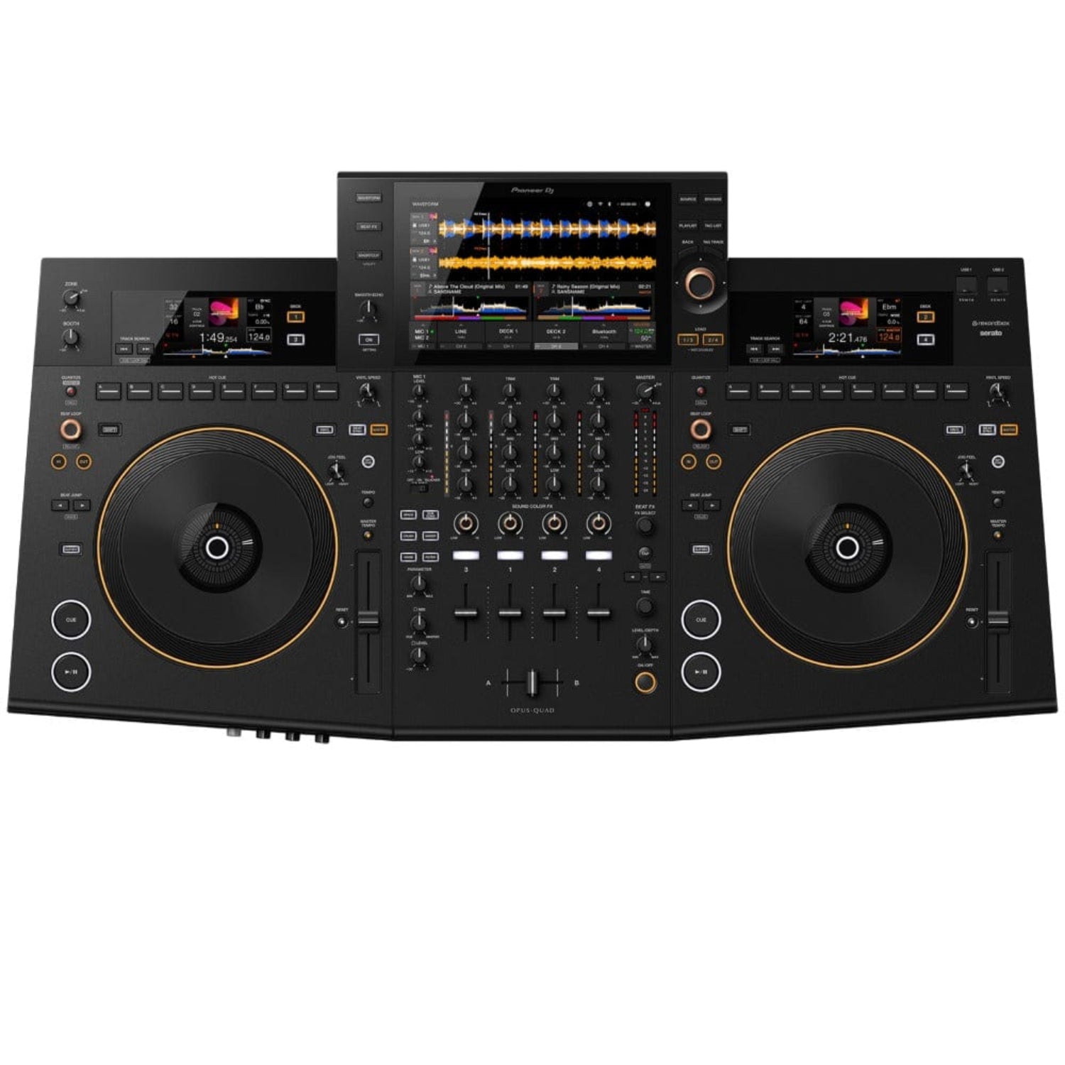 pioneer dj mixers pioneer opus-quad professional all-in-one dj system - black