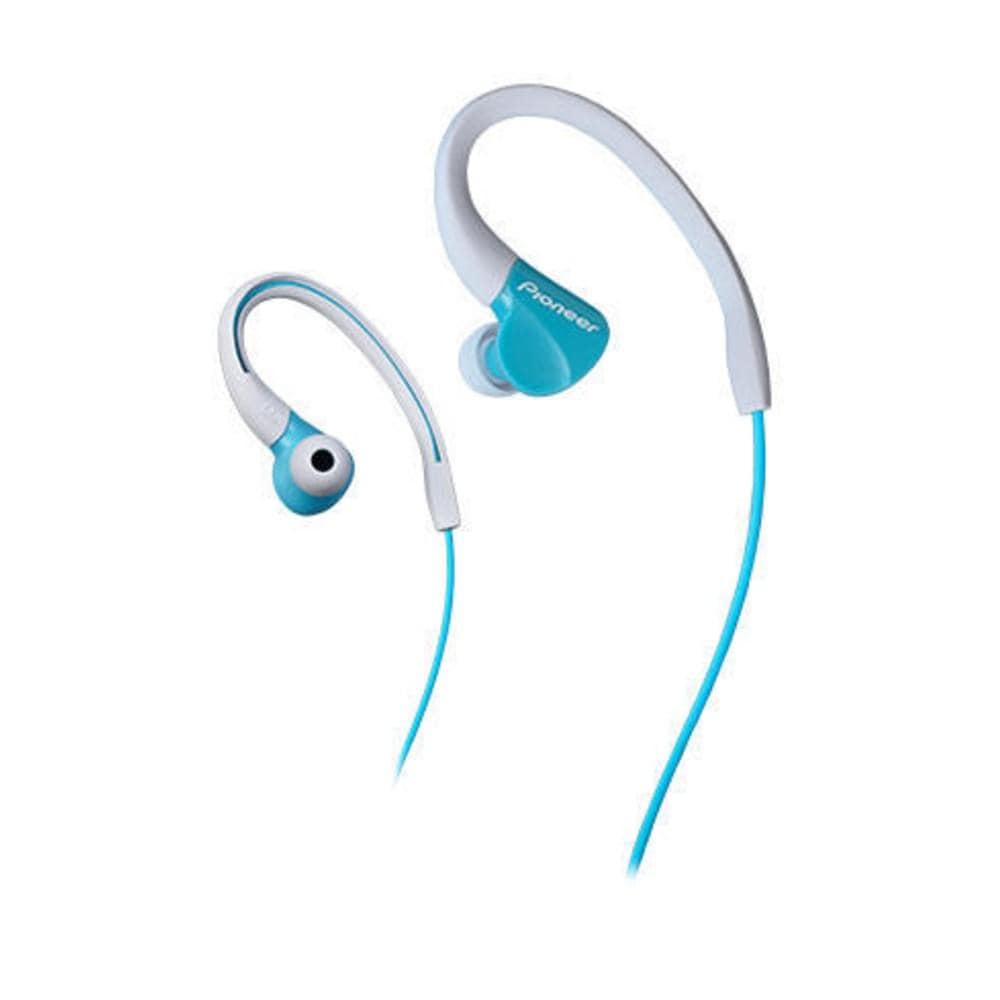 pioneer in-ear wired headphones aqua pioneer se-e3 ironman sweat resistant sport earphone earbuds