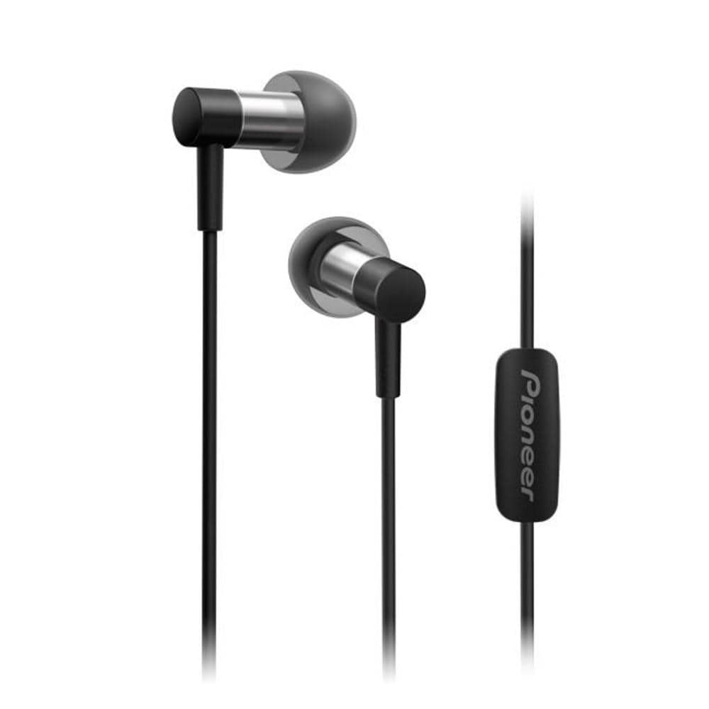 pioneer in-ear wired headphones black pioneer se-ch3t hi-resolution audio in-ear wired headphone