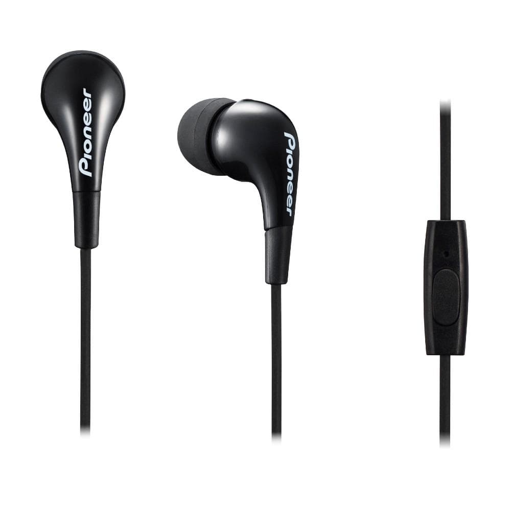 pioneer in-ear wired headphones black pioneer se-cl502t compact style lightweight in-ear wired headphone #color_black