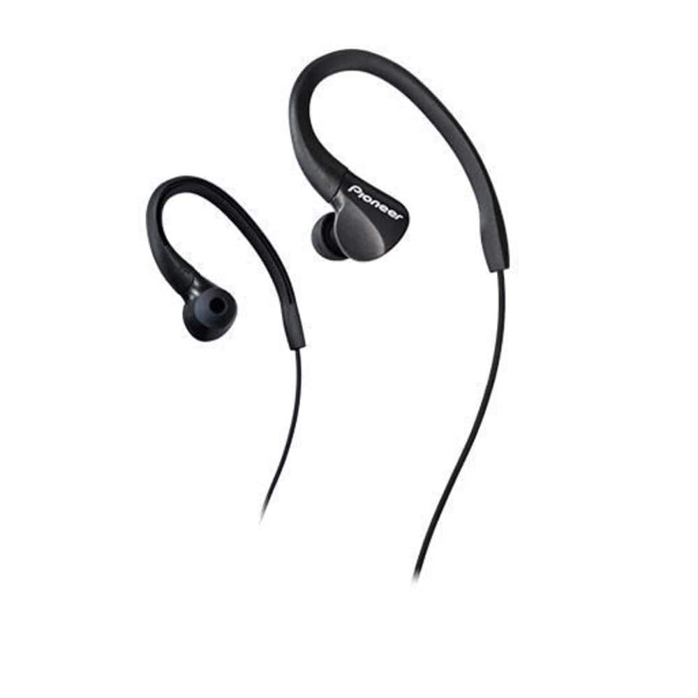 pioneer in-ear wired headphones black pioneer se-e3 ironman sweat resistant sport earphone earbuds
