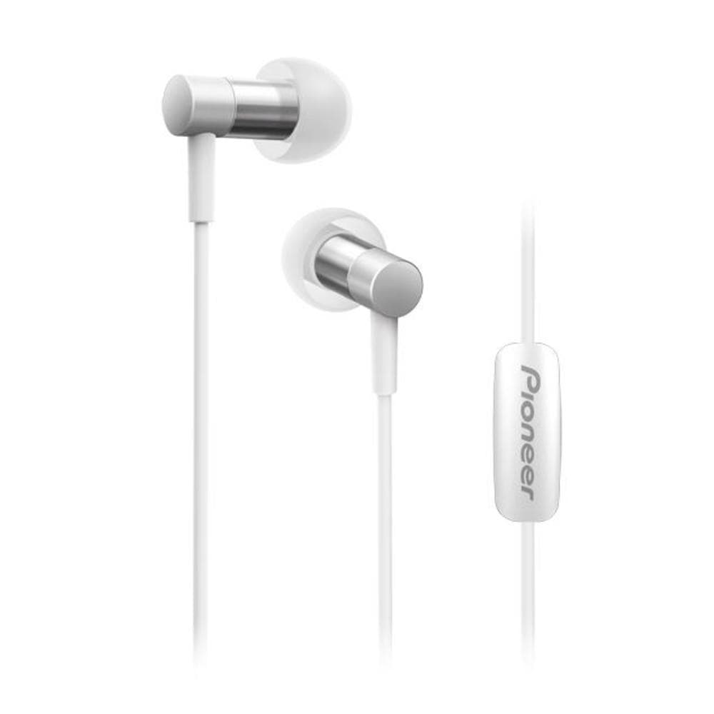 pioneer in-ear wired headphones silver pioneer se-ch3t hi-resolution audio in-ear wired headphone #color_silver