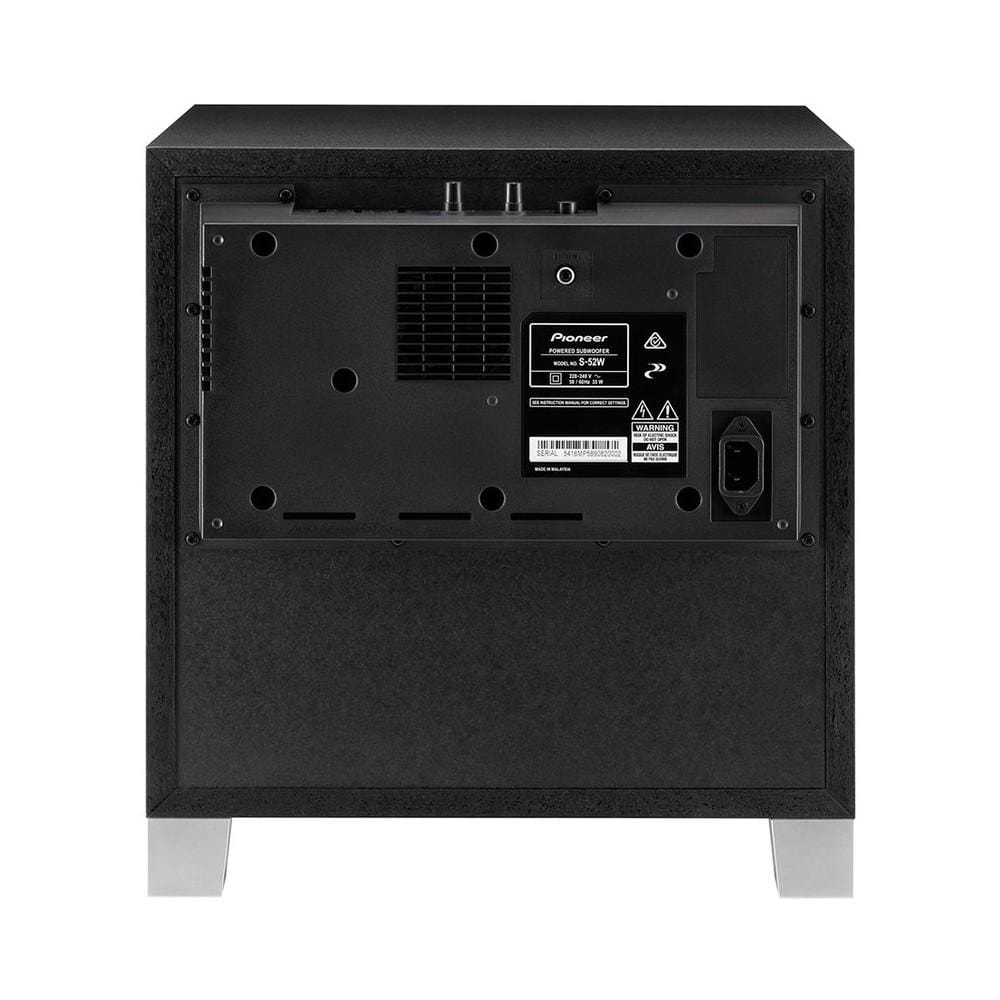 pioneer subwoofers pioneer s-52w subwoofer- black