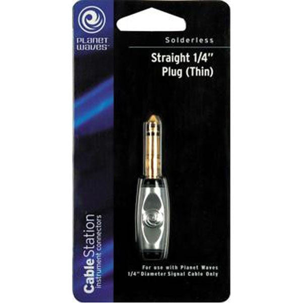 planet waves cables and connectors planet waves cable station thin straight 1/4inch plug