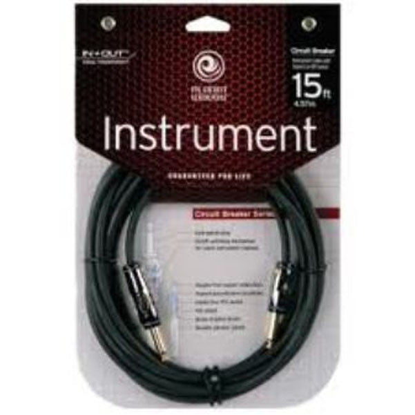 planet waves guitar cables planet waves pw-ag-15 circuit breaker 15 feet instrument cables