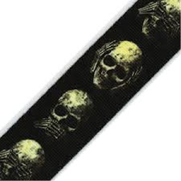 planet waves guitar straps planet waves 50al01 50mm muted skulls guitar strap