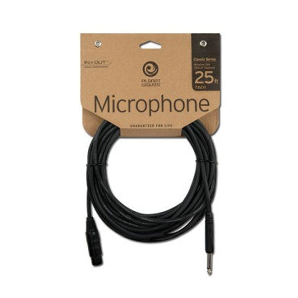 planet waves microphone cables planet waves pw-cgmic-25 feet xlr female-1/4inch unbal microphone cable