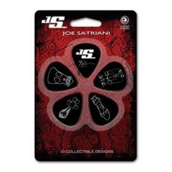 planet waves picks planet waves 1cbk4-10js black medium joe satriani guitar pick 10 picks