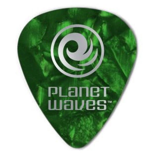 planet waves picks planet waves 1cgp7 celluloid pearl xtra heavy guitar pick (pack of 10)