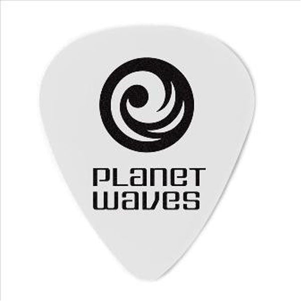 planet waves picks planet waves 1cwh4 white /medium celluloid standard guitar pick (10)