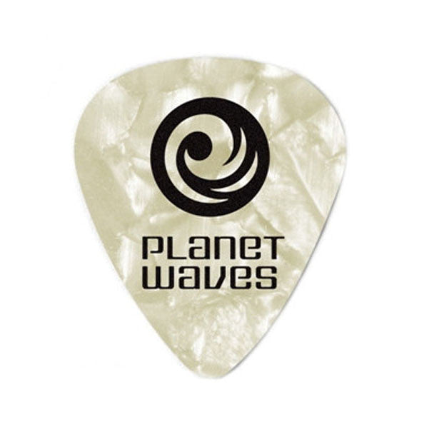 planet waves picks planet waves 1cwp6 white pearl /heavy guitar pick (pack of 10)