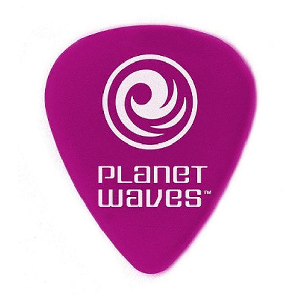 planet waves picks planet waves 1dpr6 wide shape purple guitar pick - pack of 10 picks