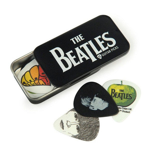 planet waves picks planet waves beatles signature guitar pick tins - 15 picks