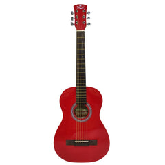 Pluto Acoustic Guitars Red Pluto PA34-101 34 Inch Baby Acoustic Guitar