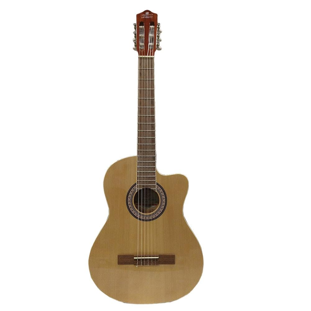 pluto classical guitars pluto hg39c-201 cutaway classical guitar #color_natural