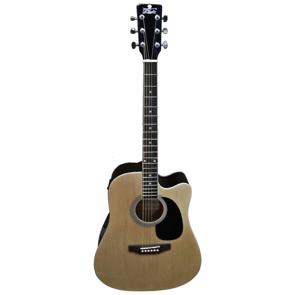 pluto electro acoustic guitars natural pluto hw41ce-101mg30 electro acoustic guitar - rosewood fretboard
