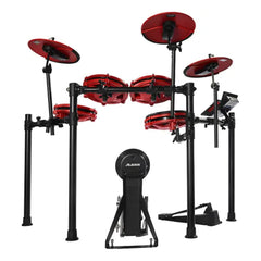 Alesis Nitro Max Kit Eight Piece Electronic Drum Kit with Mesh Heads and Bluetooth