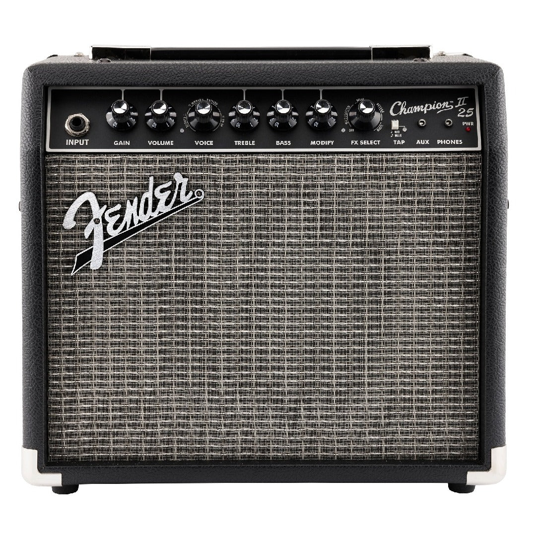 Fender Champion II 25W Combo Guitar Amplifier with Cable, Polishing Cloth & Ebook