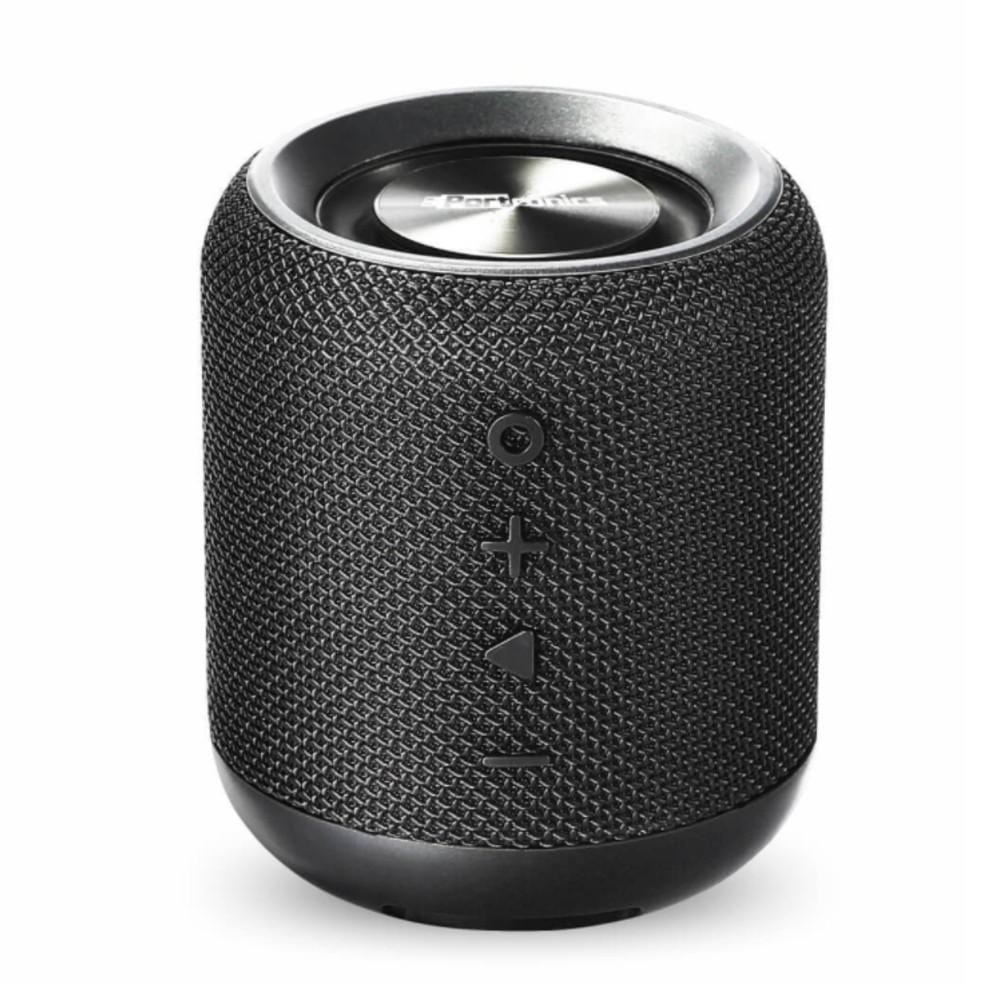 portronics bluetooth speakers black portronics sounddrum wireless bluetooth 4.2 stereo speaker with fm & usb #color_black