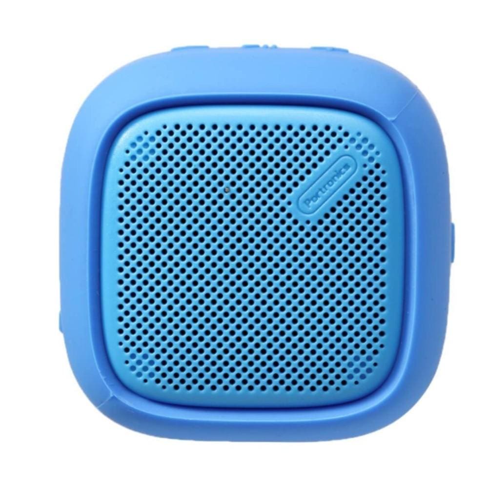 portronics bluetooth speakers blue portronics bounce portable bluetooth speaker with fm #color_blue